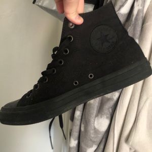 All Black Converse